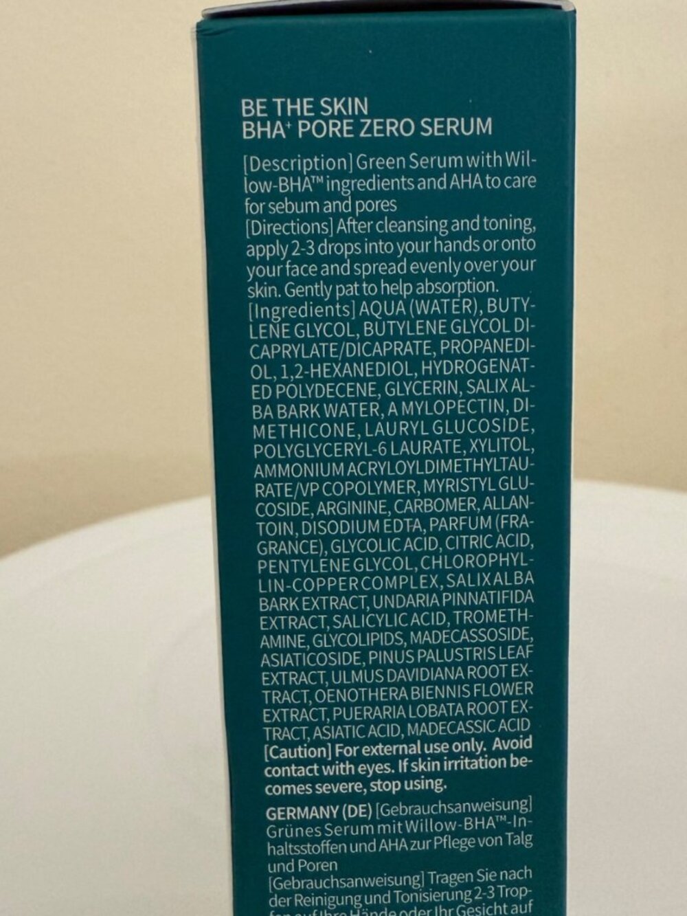Be The Skin BHA Plus Pore Zero Serum Willow BHA 1 Percent 30 ml K Beauty - Picture 5 of 9